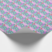 ハヌカー（ユダヤ教の祭り）のDreidelのギフト用包装紙 ラッピングペーパー (角)