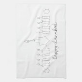 ハヌカー(ユダヤ教の祭り) キッチンタオル (縦)