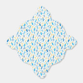 ハヌカー（ユダヤ教の祭り）キャンドルバーニングホワイトブルー金ゴールド フェイバーボックス (折り畳みなし)