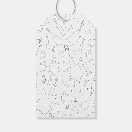 ハヌカー（ユダヤ教の祭り） ギフトタグ (裏面)