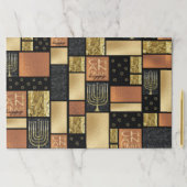 ハヌカー(ユダヤ教の祭り)ゴールデンモンタージュ紙ランチョンマット ペーパーパッド (インサイチュ)