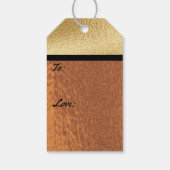 ハヌカー（ユダヤ教の祭り）ゴールデンモンタージュ ギフトタグ (裏面)