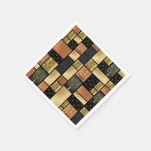 ハヌカー(ユダヤ教の祭り)スパークリーのタイル スタンダードカクテルナプキン (角)