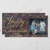 ハヌカー(ユダヤ教の祭り)スピニング浚渫船 シーズンカード (正面/裏面)