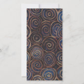 ハヌカー(ユダヤ教の祭り)スピニング浚渫船 シーズンカード (裏面)