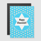 ハヌカー(ユダヤ教の祭り)ゼリードーナッツユダヤ星の雪片 (正面/裏面)