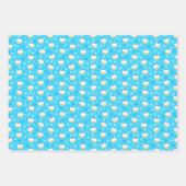 ハヌカー(ユダヤ教の祭り)ゼリードーナッツユダヤ星の雪片 ラッピングペーパーシート (正面3)