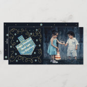 ハヌカー（ユダヤ教の祭り）ドリデルピンホイール シーズンカード (正面/裏面)