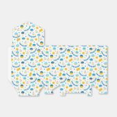 ハヌカー（ユダヤ教の祭り）ドレイドスドーナツ金ゴールドブルーホワイト フェイバーボックス (折り畳みなし)