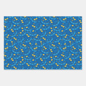 ハヌカー（ユダヤ教の祭り）ドレデルバンナーズジェルトギフトユダヤの星 ラッピングペーパーシート (正面2)