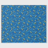 ハヌカー(ユダヤ教の祭り)ドレデルバンナーズジェルトギフトユダヤの星 ラッピングペーパー (フラット)