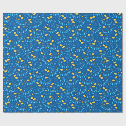 ハヌカー(ユダヤ教の祭り)ドレデルバンナーズジェルトギフトユダヤの星 ラッピングペーパー (フラット)