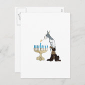 ハヌカー（ユダヤ教の祭り） (ハヌカー)カード シーズンポストカード (正面/裏面)