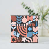 ハヌカー(ユダヤ教の祭り)ハヌカー(ユダヤ教)メノラードーナツユダヤ星カード カード (スタンド正面)