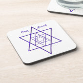 ハヌカー（ユダヤ教の祭り）/ハヌッカブルーとホワイトコースター コースター (左側)