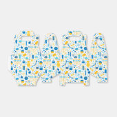 ハヌカー（ユダヤ教の祭り）パーティーブルー金ゴールドホワイト（ユダヤ教）メノラージェルトクッキー フェイバーボックス (折り畳みなし)