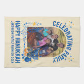 ハヌカー（ユダヤ教の祭り）ファミリーカスタム懇親会写真名HANUKKAH キッチンタオル (横)