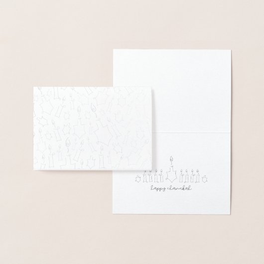 ハヌカー(ユダヤ教の祭り)フォイルカード 箔カード (ディスプレー)