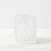 ハヌカー(ユダヤ教の祭り) フロストグラスマグカップ (中央)