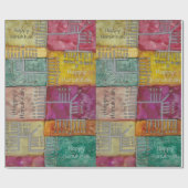 ハヌカー(ユダヤ教の祭り)フンタイムメノラーズ ラッピングペーパー (フラット)