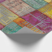 ハヌカー(ユダヤ教の祭り)フンタイムメノラーズ ラッピングペーパー (角)