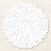 ハヌカー（ユダヤ教の祭り） ペーパーコースター (正面)