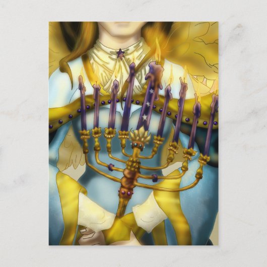 ハヌカー（ユダヤ教の祭り） ポストカード (正面)