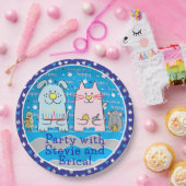 ハヌカー(ユダヤ教の祭り)マウスとフレンド ペーパープレート (パーティー)