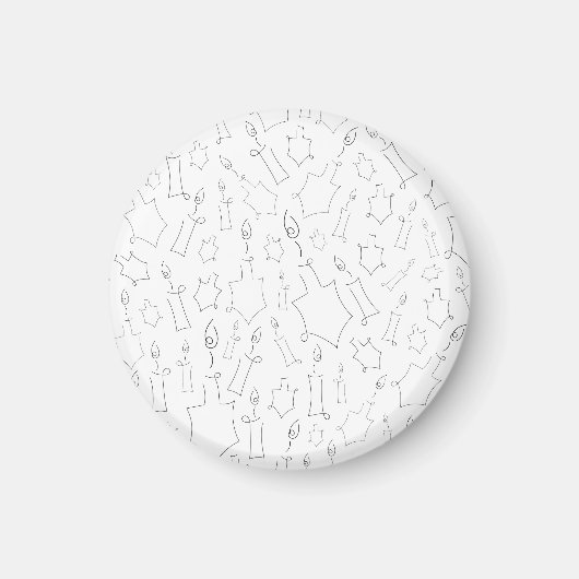 ハヌカー（ユダヤ教の祭り） マグネット (正面)