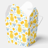 ハヌカー(ユダヤ教の祭り)メノラーズゲルトピッチャー油ホワイト金ゴールドブルー フェイバーボックス (オープン)