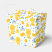 ハヌカー(ユダヤ教の祭り)メノラーズゲルトピッチャー油ホワイト金ゴールドブルー フェイバーボックス (裏面サイド)