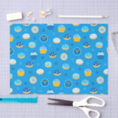 ハヌカー（ユダヤ教の祭り）ユダヤ人スターカップケーズブルー 薄葉紙 (クラフト)