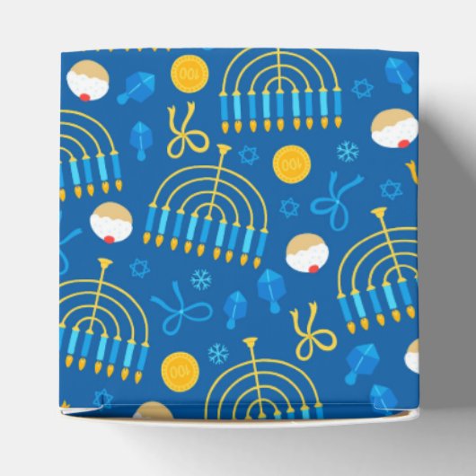 ハヌカー(ユダヤ教の祭り)(ユダヤ教)メノラーゲルトドライデルブルー フェイバーボックス (上部)