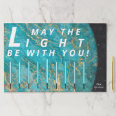 ハヌカー(ユダヤ教の祭り)ライトビーウィズユー紙ランチョンマット ペーパーパッド (インサイチュ)