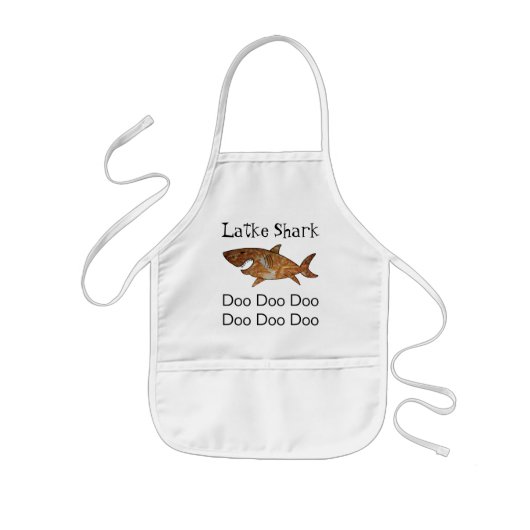 ハヌカー(ユダヤ教の祭り)ラッおもしろいクシャーク 子供用エプロン (正面)