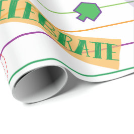 ハヌカー（ユダヤ教の祭り）ラッピング紙「ハヌカーパーティー」 ラッピングペーパー