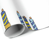 ハヌカー（ユダヤ教の祭り）包装紙 ラッピングペーパー (ロールコーナー)