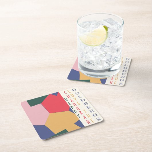 ハヌカー(ユダヤ教の祭り)南主義の夢 スクエアペーパーコースター (インサイチュ)