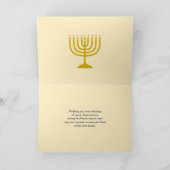 ハヌカー（ユダヤ教の祭り）恵み | バルーアタアドナイ | ハヌカ(Hanukkah) カード (内部)