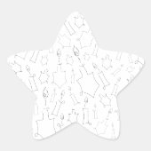 ハヌカー（ユダヤ教の祭り） 星シール (正面)