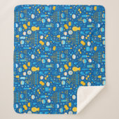 ハヌカー（ユダヤ教の祭り）祝ズジェルトユダヤ星雪片 シェルパブランケット (正面)