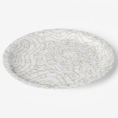 ハヌカー（ユダヤ教の祭り）金ゴールドシルバースターズ&ドレイデス ペーパープレート (アングル)