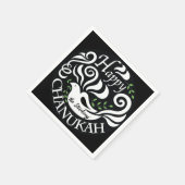 ハヌカー(ユダヤ教の祭り)鳩 スタンダードカクテルナプキン (角)