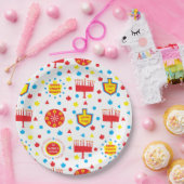 ハヌカー(ユダヤ教の祭り)8日と夜 ペーパープレート (パーティー)