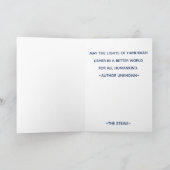 ハヌカー(ユダヤ教の祭り)「Blackboard Dove」グリーティングカード/封筒 シーズンカード (内部)