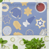 ハヌカー（ユダヤ教の祭り）cookieパーティー キッチンタオル (折り畳み)