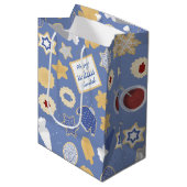 ハヌカー（ユダヤ教の祭り）cookieパーティー ミディアムペーパーバッグ (正面アングル)