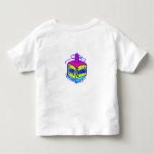 ハヌカー(ユダヤ教の祭り) Dreidel トドラーTシャツ (裏面)