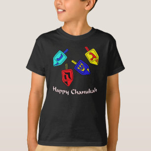 ハヌカー（ユダヤ教の祭り） Dreidels Tシャツ