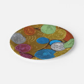 ハヌカー（ユダヤ教の祭り） Gelt ペーパープレート (アングル)